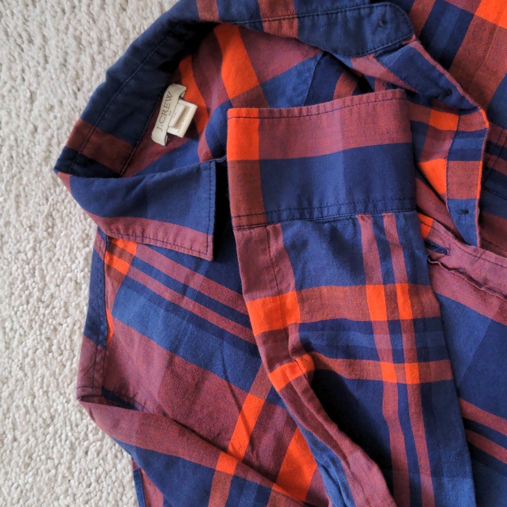 J Crew Plaid Button down